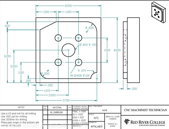  write THE G code programing 