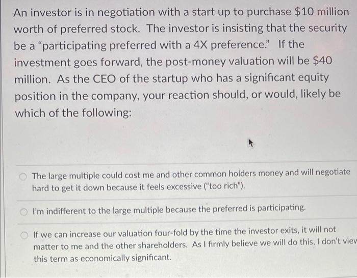 stock, one that is not designated as "common stock," is that the