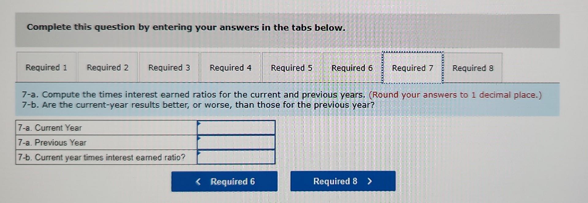 worse, than those for the previous year? 3. Compute the earnings per