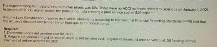 assets was 10% There were no AOCI balances related to pensions on