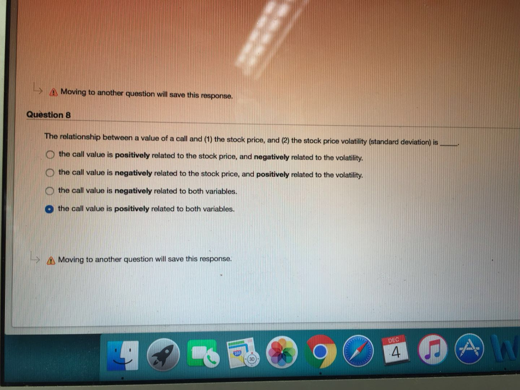 Do the multiple choice Moving to another question will save this response.
