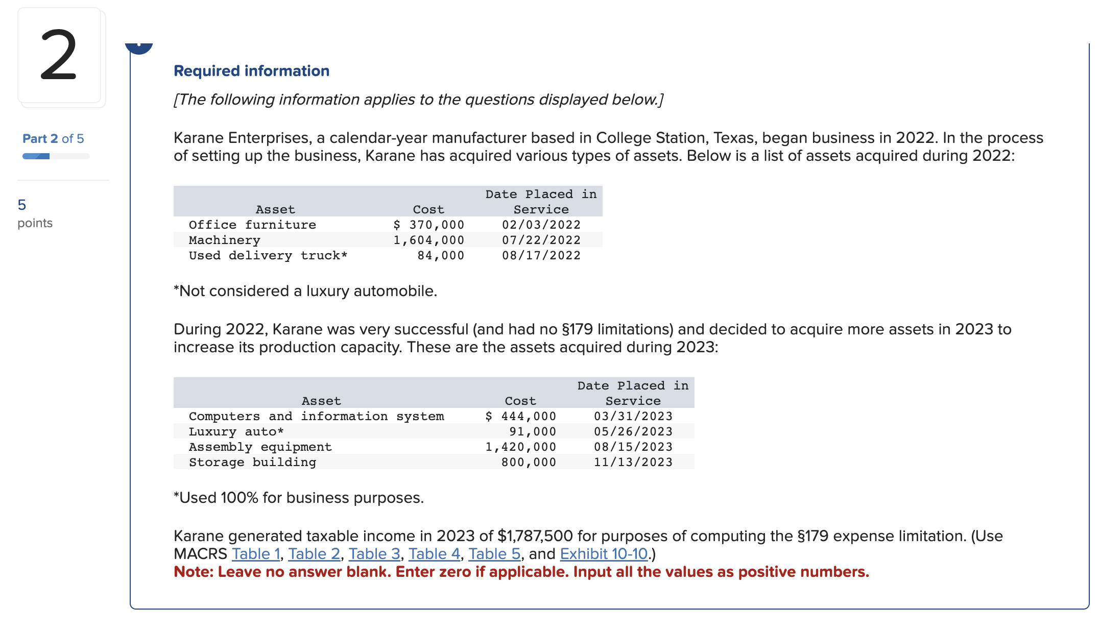 What is the Luxury Auto? Please help Required information [The following information