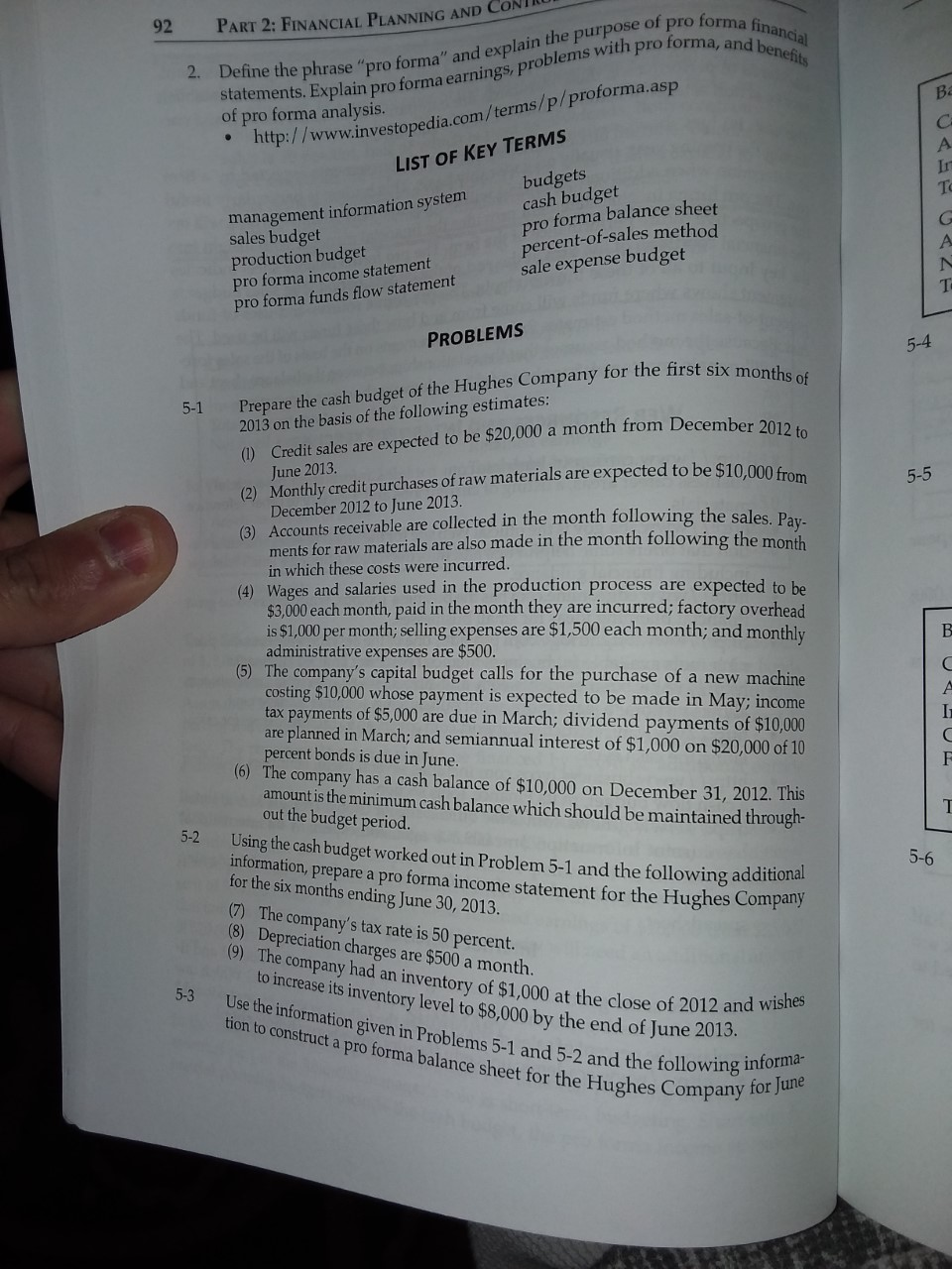 Need help with 5-1, 5-2, and 5-3 (one question in other words;