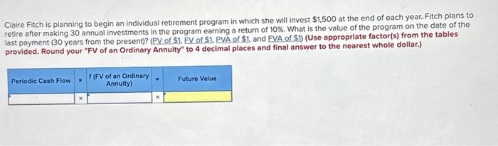 of a single amount" to 4 decimal places and final answer to