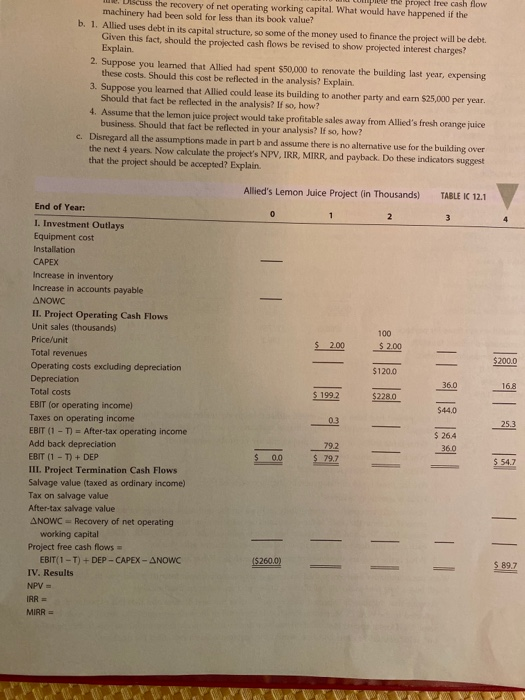 Refer Textbook Chapter 12: Integrated Case - Allied Food Products (pp. 444-447)