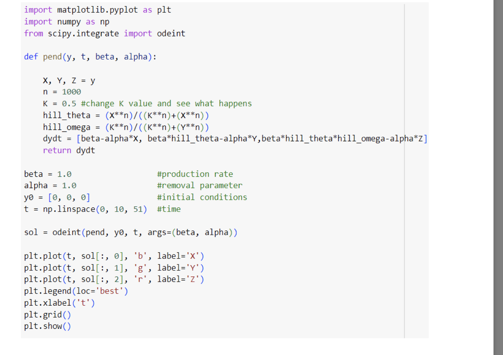  import matplotlib.pyplot as plt import numpy as np from scipy.integrate import