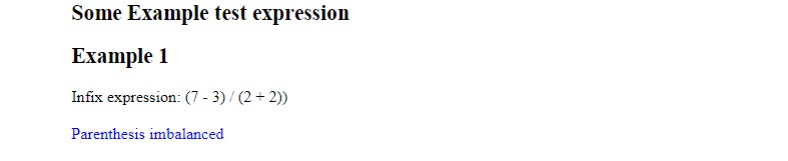 program that will take an infix expression as input and display the