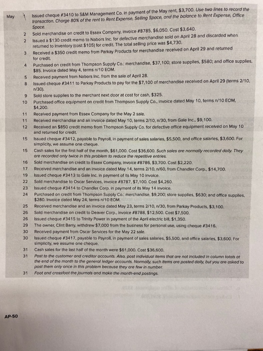 assets = $379,269 Alpine Company L04 Assume it is Monday, May 1,