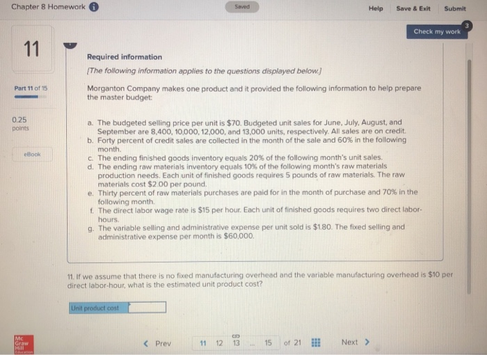 information The following information applies to the questions displayed below. Morganton Company