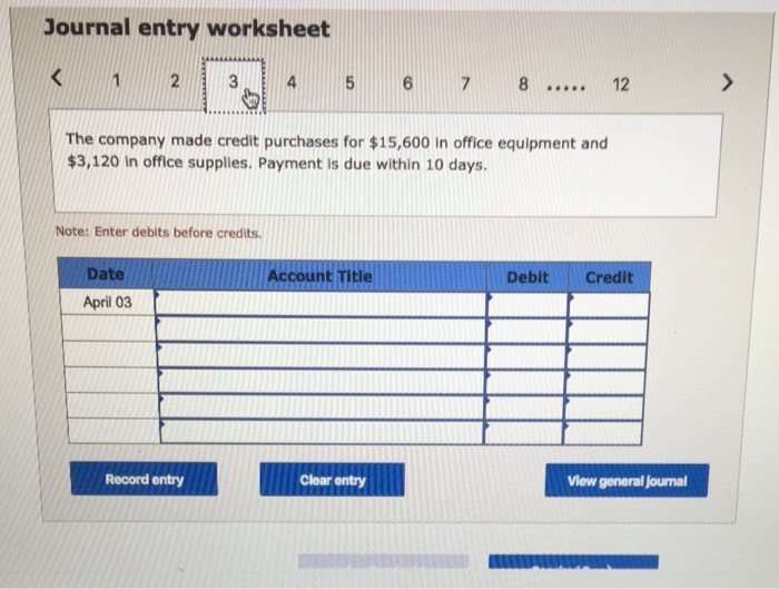 the following transactions in its first month of operations. April 1 Tanner