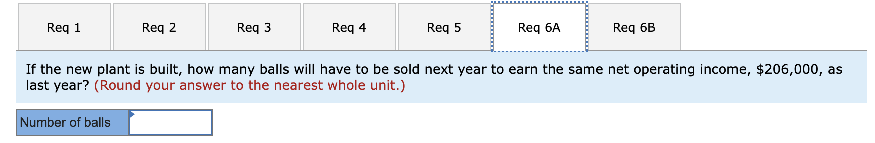 a ball that sells for $25. At present, the ball is manufactured