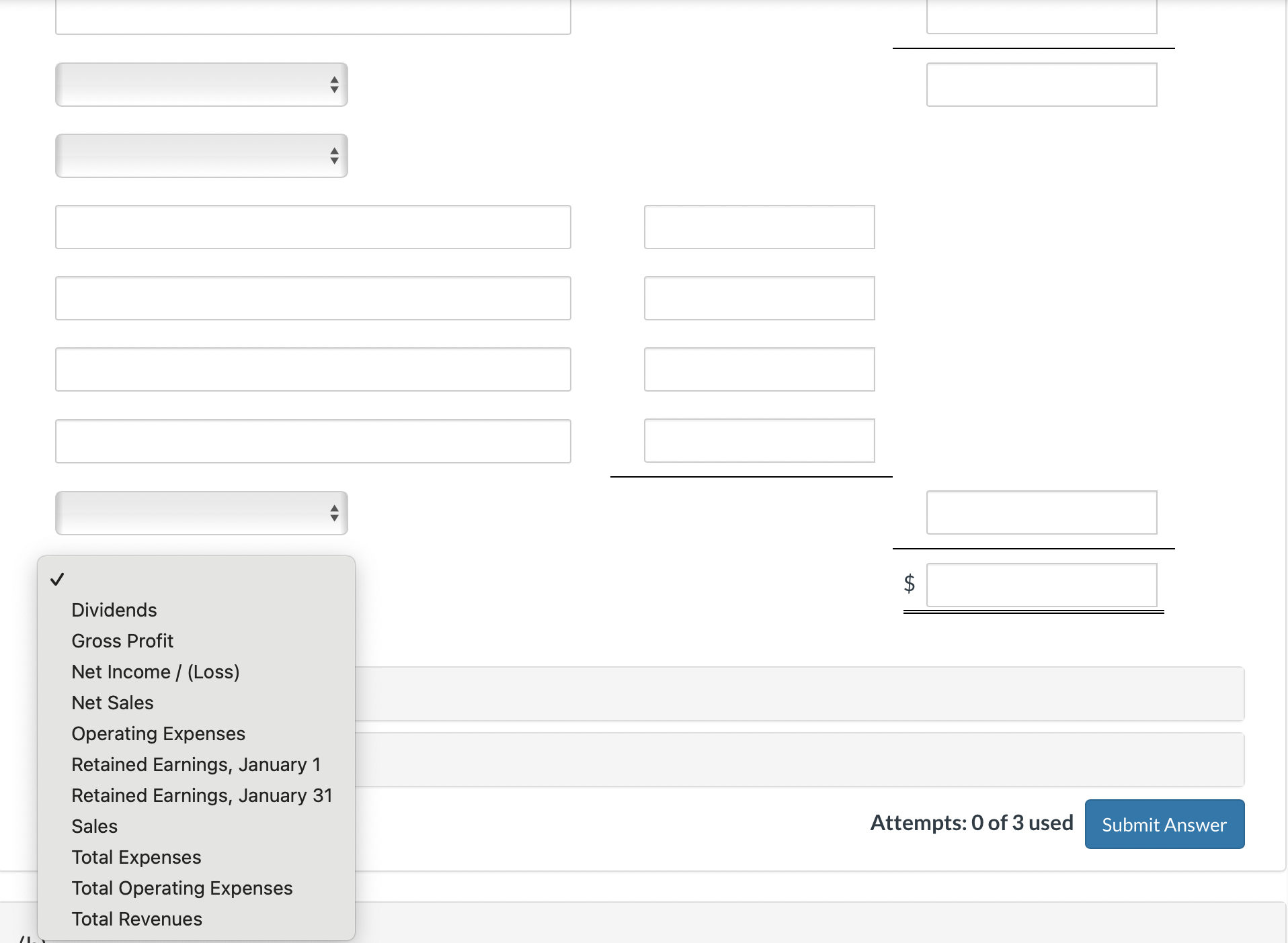 Then, it asks to prepare a multiple-step income statement (if there is