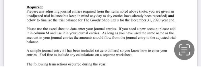 in the excel workbook, in alphabetical order, on December 31,2020. Additional notes: