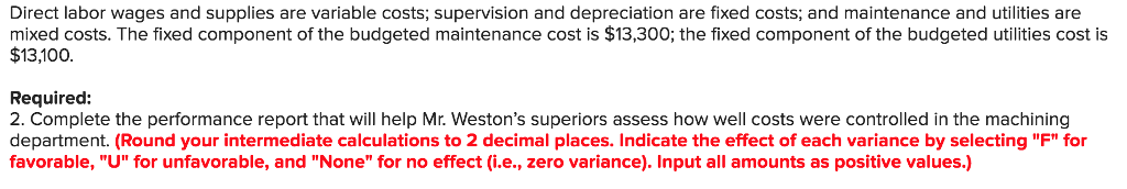LO9-2, LO9-3, LO9-4, 09-6] Frank Weston, supervisor of the Freemont Corporation's Machining
