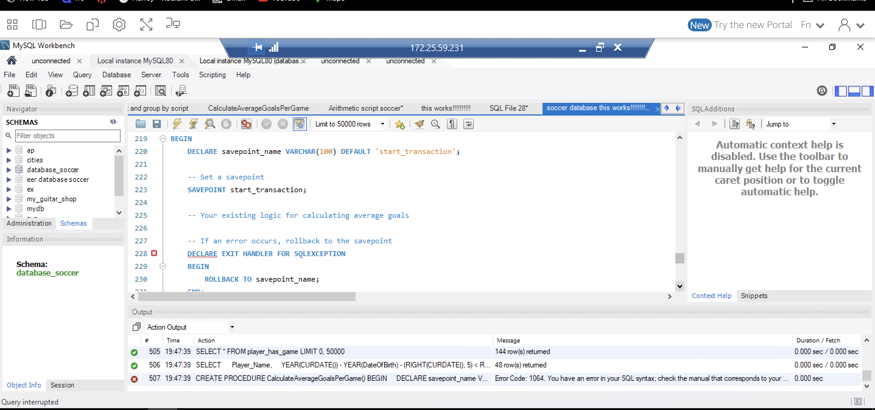 ***SQL HELP PLEASE***I am having trouble with my sql script. My professor