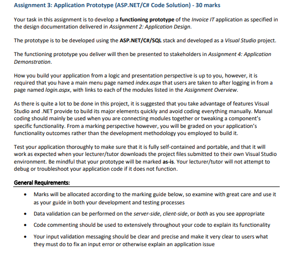 assignments 3 mentioned things. Assignment Overview In the real-world, your job as