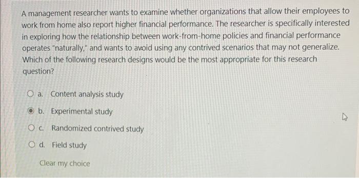 a mixed-methods study design. Which of the following justifications would she be