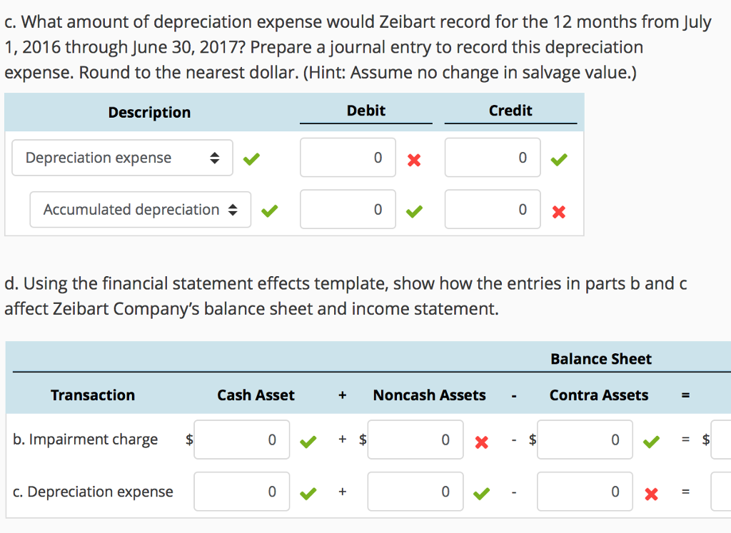 Company purchases equipment for $225,000 on July 1, 2012, with an estimated