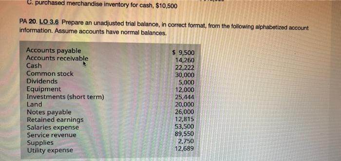 that justifies or explains what occurred. A. A landscaper received a customer's