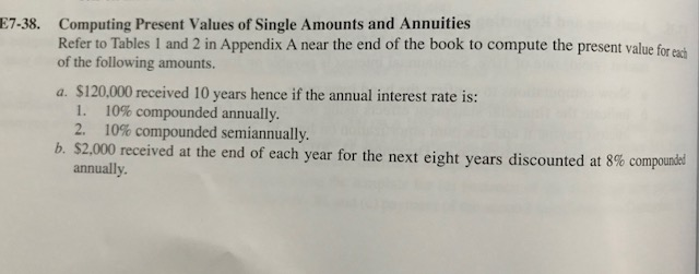 Computing Present Values of Single Amounts and Annutities Computing Present Values of
