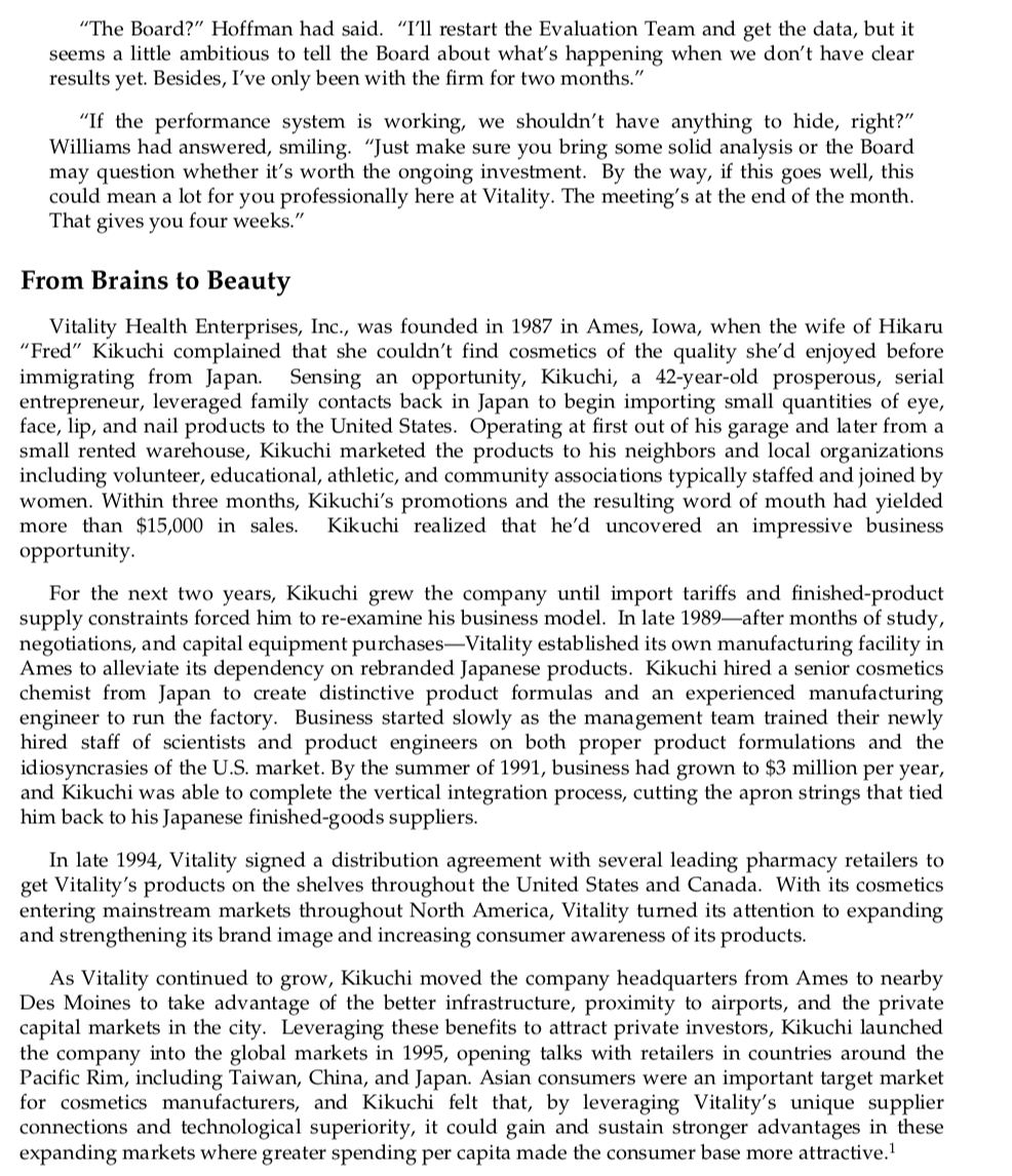 performance management program/process? Revise the current performance management program/process? Explain why you