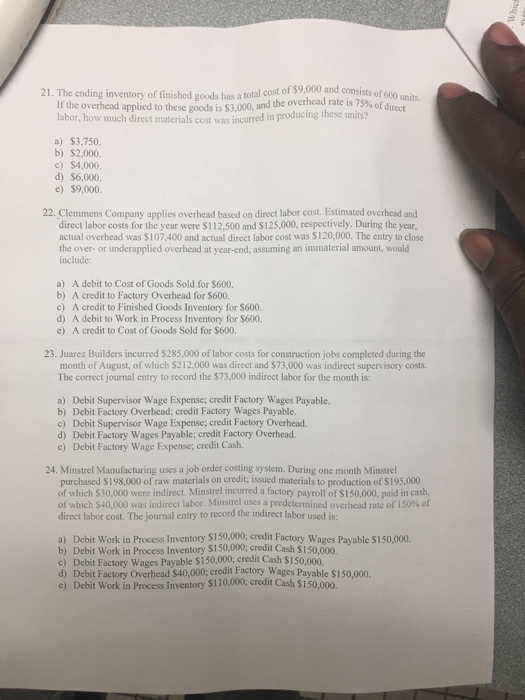 is used to record the costs of producing a job is a(n):