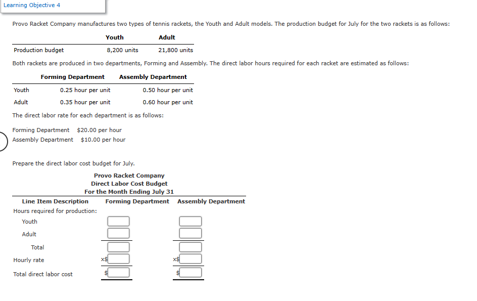 Both rackets are produced in two departments, Forming and Assemb The