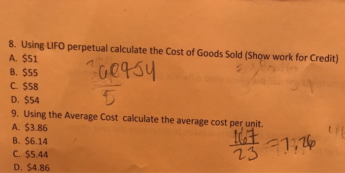 four questions 2s Balance Sale Purchase Purchase Sale Purchase 3 units at