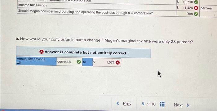 individuals once again can use corporations as tax shelters Megan operates a