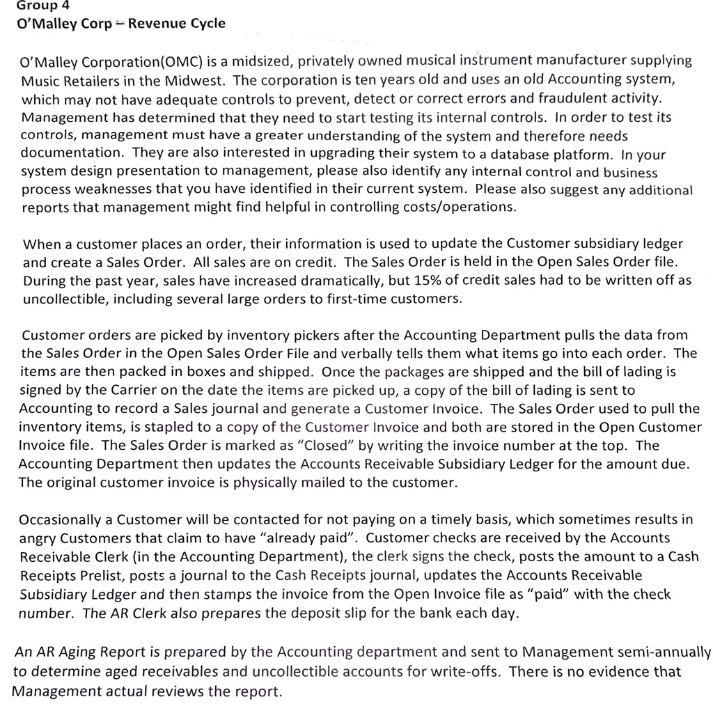  What COSO components are involved? How can we improve this company?