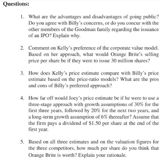 premium of 8%, and the average beta of the three competitors when