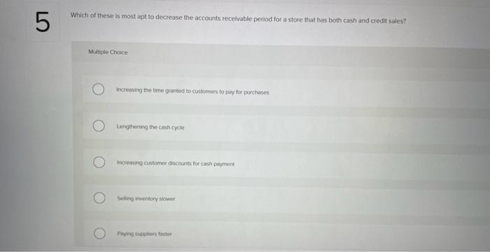 inventory period of 30 diays. The company reported cost of goods sold