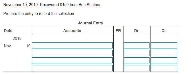 from the following (this company uses the Allowance for Doubtful Accounts method