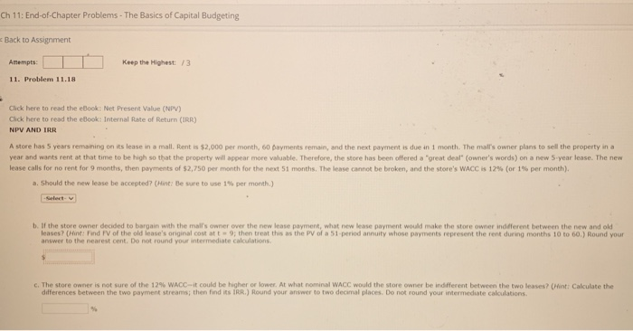 Present Value (NPV) Click here to read the eBook: Internal Rate of