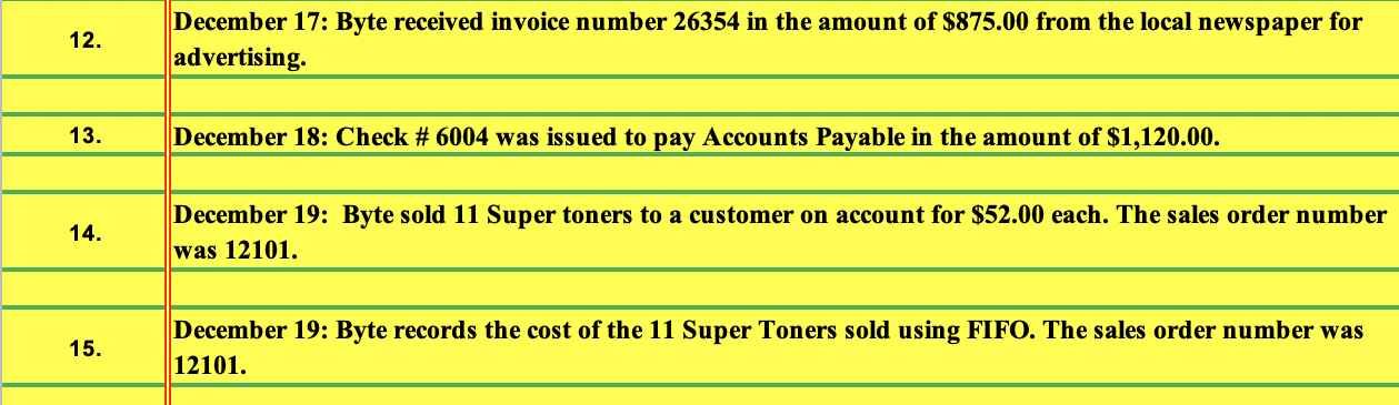 if you are missing any information. Thank you! 02. December 3: Byte