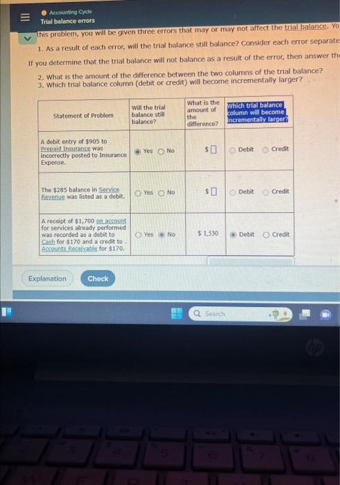  this problem, you wil be given three errors that may or