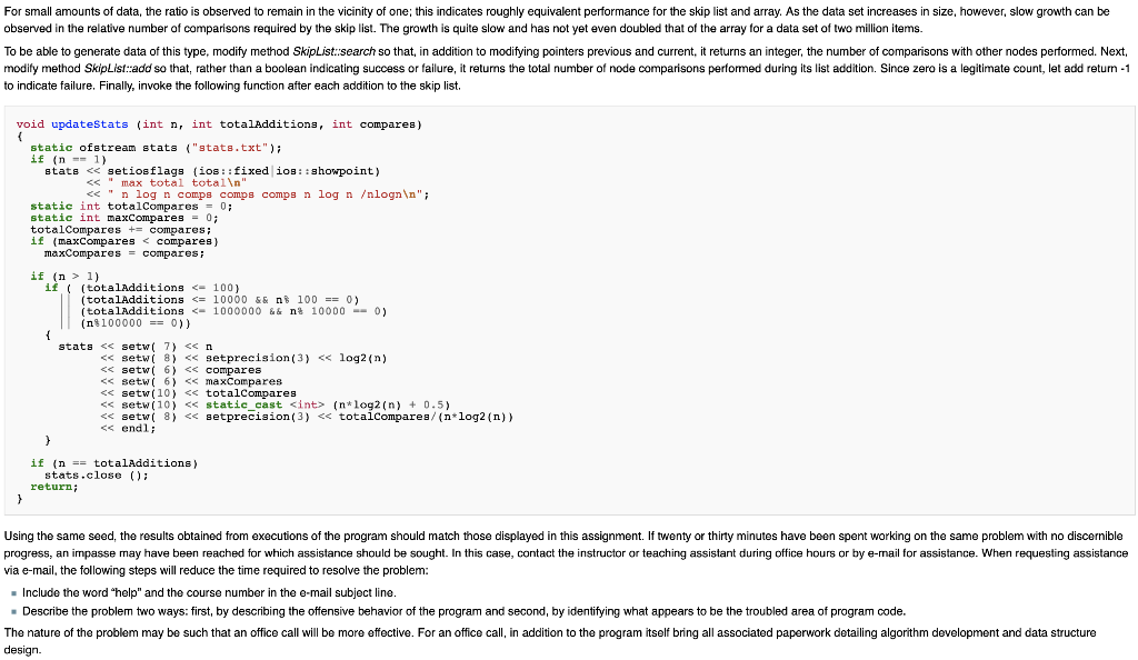 int NumberOfPointers; SkipListNode** next; }; std::ostream& operator ******************************************************************************************************** #include #include "SkipListNode.h" using