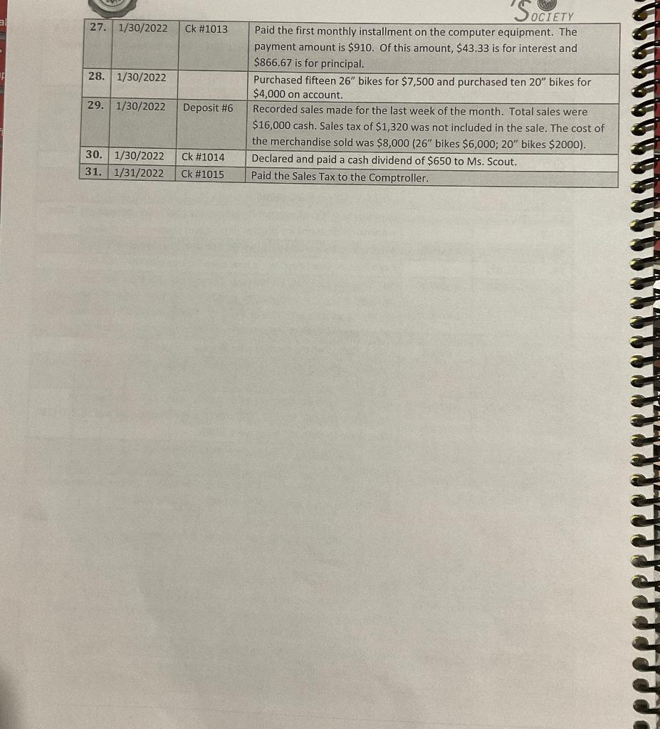 be correct. Find the ending balance for each account. Do this by