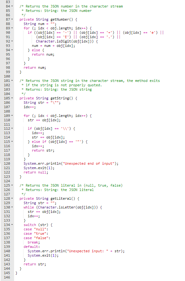 You must use the sample code and implement least one of the