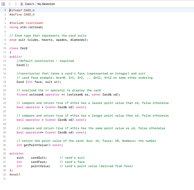 a C++ program to simulate a simple card game between two players.
