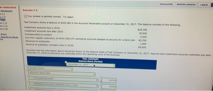  Need detailed step by step answer CALCULATOR PRINTER VERSION BACK NT
