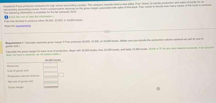  More info I ne rixed-cost allocation rate is based on expected