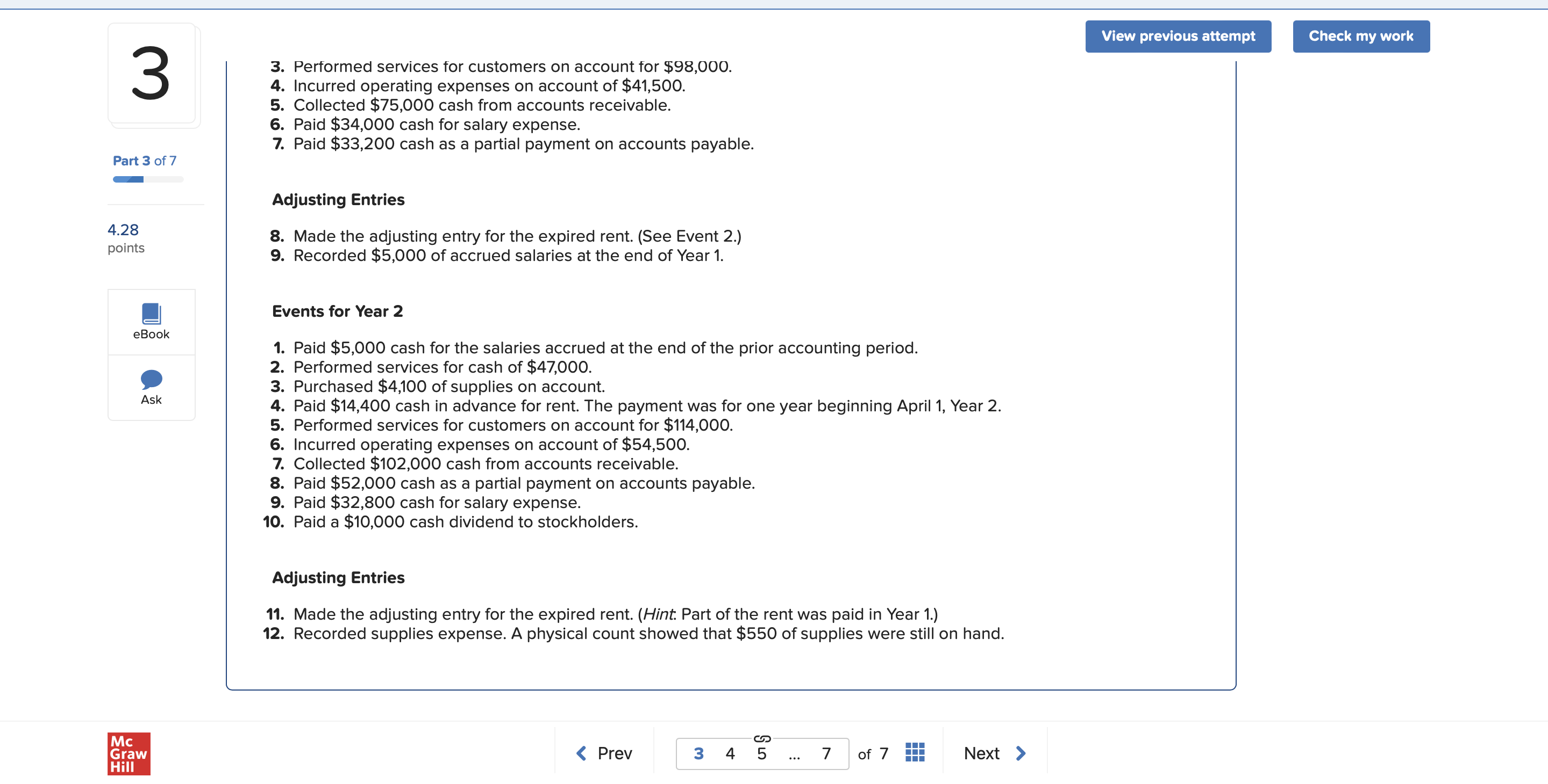(Algo) Two complete accounting cycles LO 13-1, 13-2, 13-3, 13-4 [The following