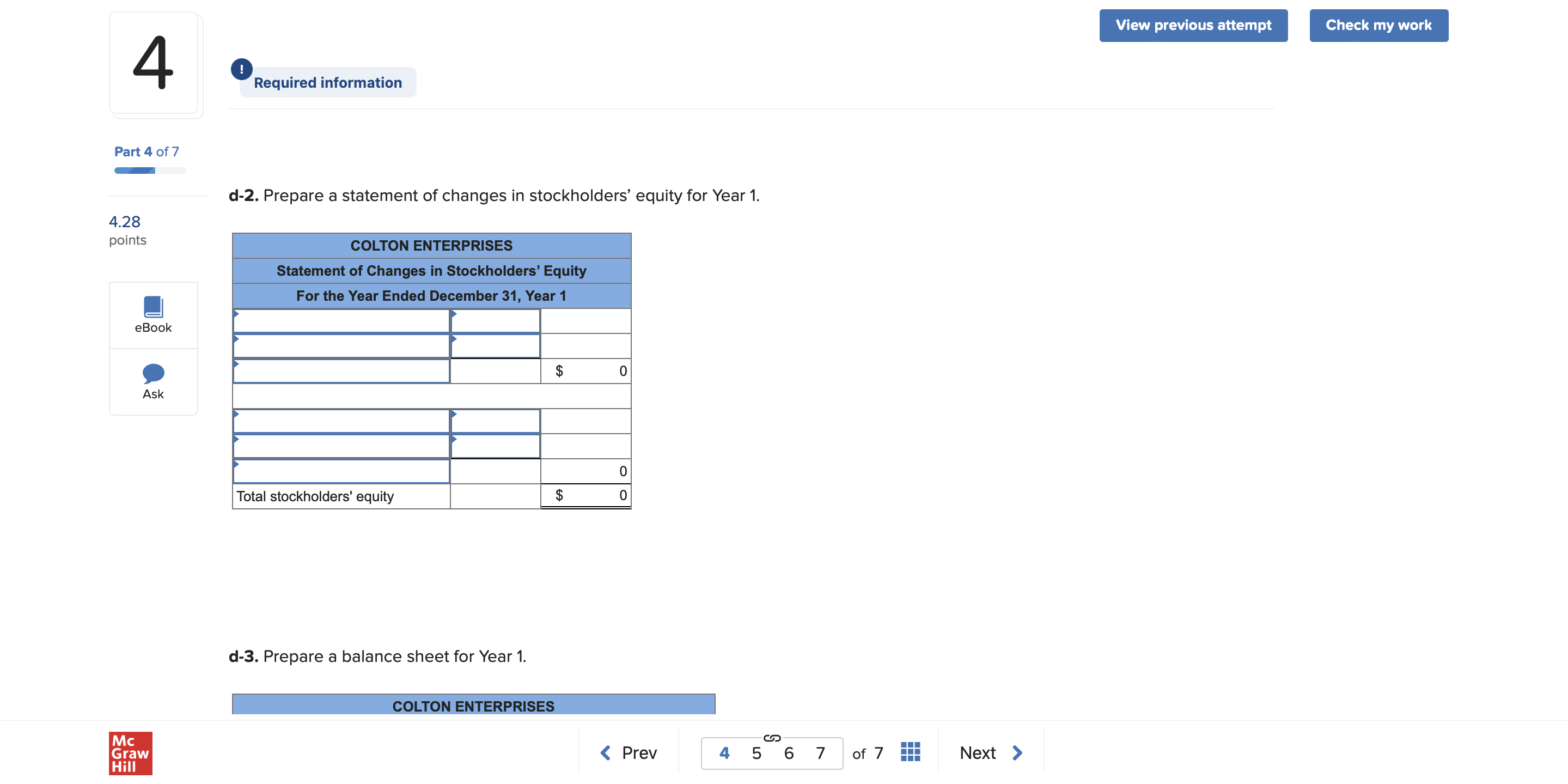 cash from the issue of common stock. 2. Paid $13,300 cash in