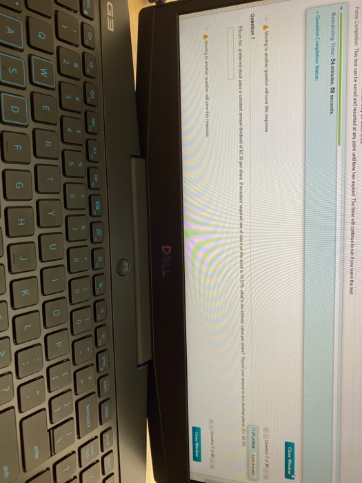  Force Completion This test can be saved and resumed at any