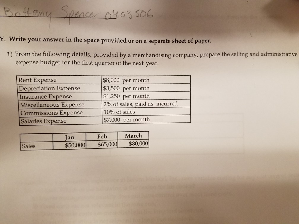  Y. Write your answer in the space provided or on a