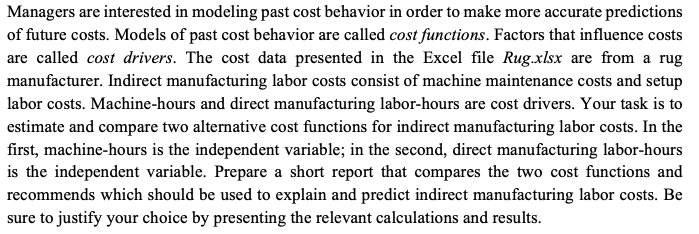 Please follow template. PLEASE SHOW ALL WORK AND STEPS. include excel and/or