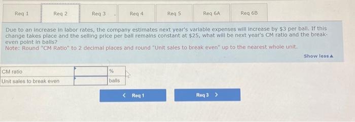 plant is bulit, how many balls will have to be sold next