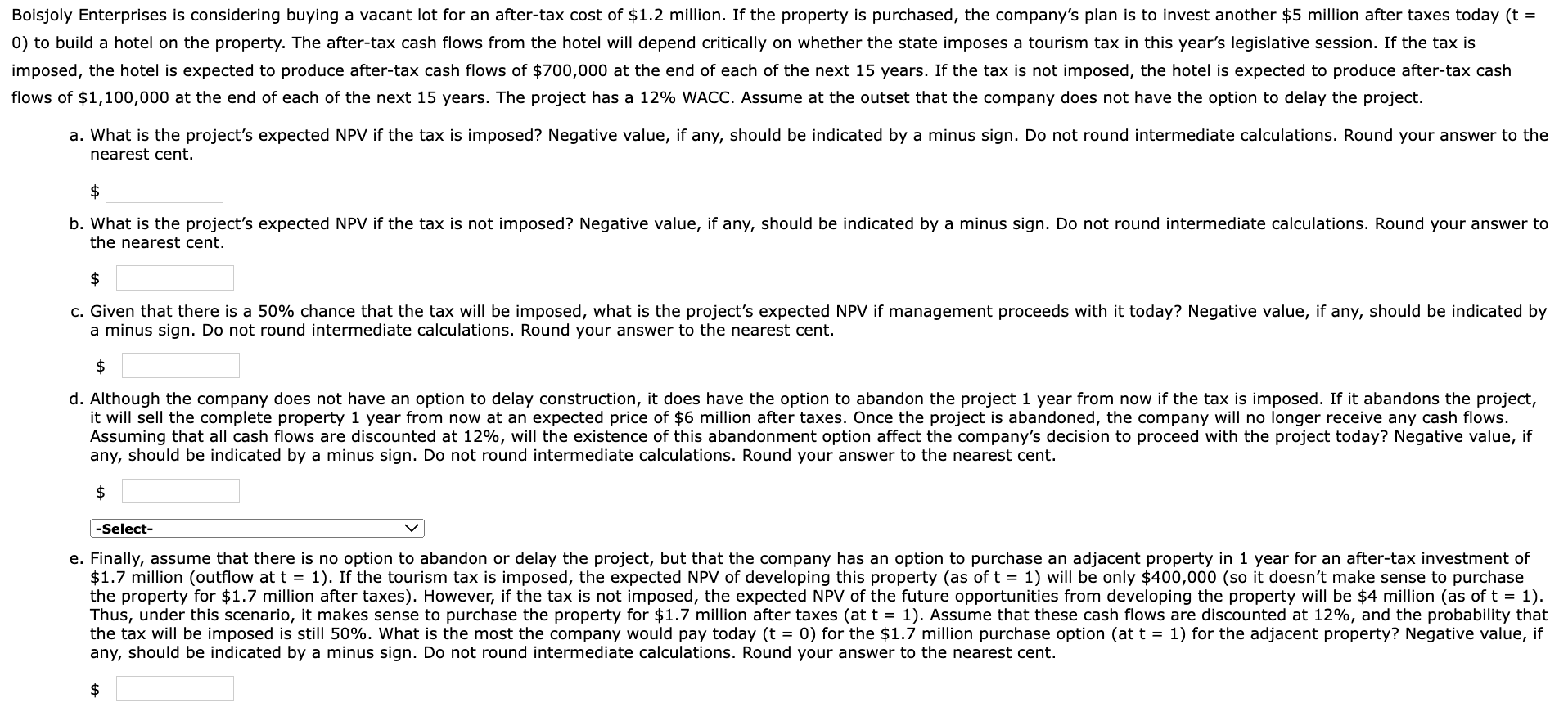  nearest cent. $ the nearest cent. $ a minus sign. Do