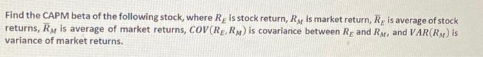 1 d. -1 e. 0 2. when the market moves down 10%,